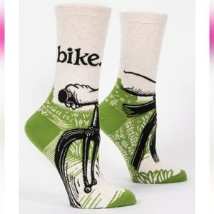 💥FREE! Blue Q Women's Crew Socks Bike.